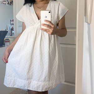 Aritzia Wilfred Misha White Babydoll Dress
